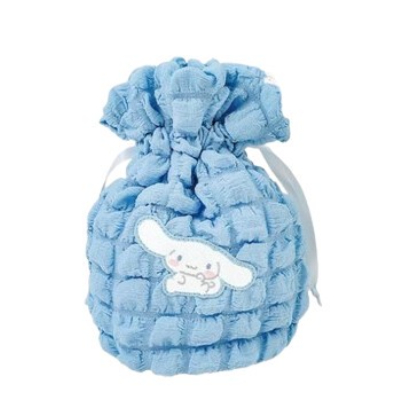 Pokopoko Patch Series Drawstring Bag Cinnamoroll Sanrio Characters - Drawstring Bag Cinnamoroll (ポコポコワッペンシリーズ 巾着 シナモロール サンリオキャラクターズ - 巾着 シナモロール)