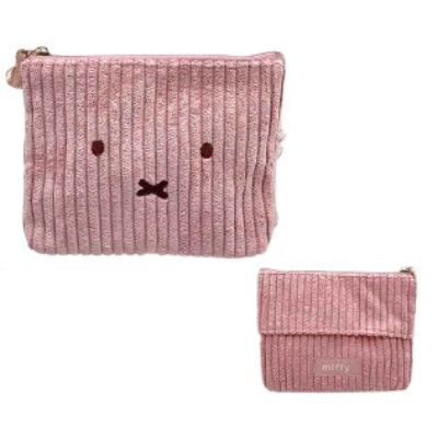 Face Corduroy Series Tissue Pouch Miffy - Tissue Pouch PK (おかおコーデュロイシリーズ ティッシュポーチ ミッフィー/MIFFY - ティッシュポーチ PK)