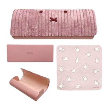 Face Corduroy Series Eyeglass Case Miffy - Eyeglass Case PK (おかおコーデュロイシリーズ メガネケース ミッフィー/MIFFY - メガネケース PK)
