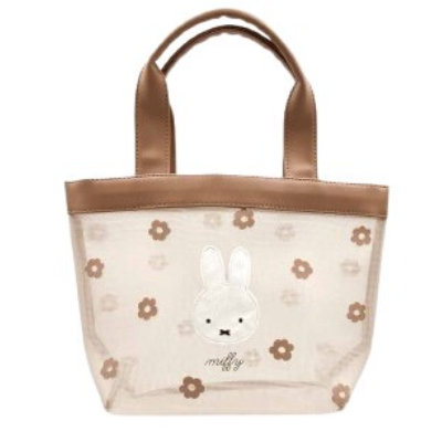 Cherry Fleur Series Mesh Mini Tote Bag Miffy - Mesh Mini Tote Bag BE (チェリーフルールシリーズ メッシュミニトート ミッフィー/MIFFY - メッシュミニトート BE)