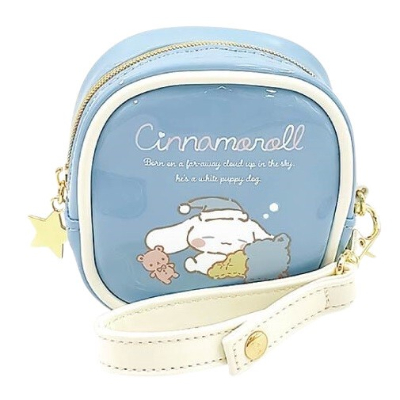 Cinnamoroll Relaxed Natural Series Mini Square Pouch Sanrio Characters - Mini Square Pouch BL (シナモロール のんびりナチュラルシリーズ ミニスクエアポーチ サンリオキャラクターズ - ミニスクエアポーチ BL)