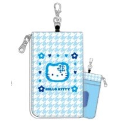 Light Blue Hello Kitty Series 1 Key & Pass Pouch - Key & Pass Pouch Kaohana (みずいろハローキティシリーズ第1弾 キー&パスポーチ - キー&パスポーチ カオハナ)