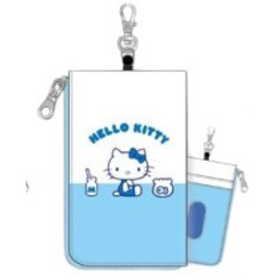 Light Blue Hello Kitty Series 1st Edition Key & Pass Pouch - Key & Pass Pouch Milk (みずいろハローキティシリーズ第1弾 キー&パスポーチ - キー&パスポーチ ミルク)