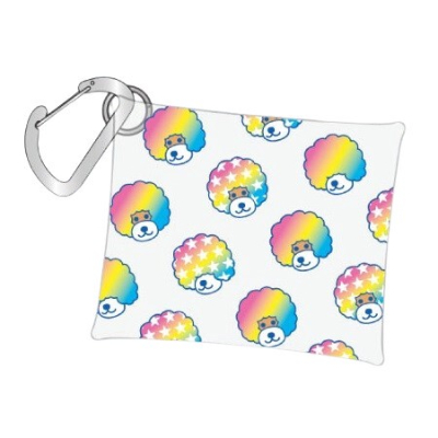 Clear Multi-Case SS Size Afro Dog - Clear Multi-Case SS All-Over Pattern (クリアマルチケースSSサイズ アフロ犬 - クリアマルチケースSS 総柄)