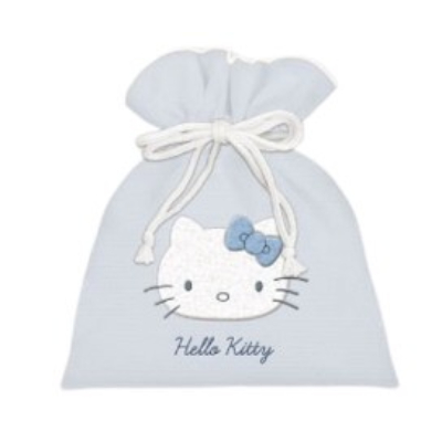 Light Blue Hello Kitty Series 2nd Edition Drawstring Bag - Drawstring Bag BL (みずいろハローキティシリーズ第2弾 巾着 - 巾着 BL)