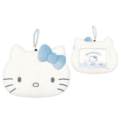 Light Blue Hello Kitty Series 2 Plush Pass Case - Plush Pass Case (みずいろハローキティシリーズ第2弾 ぬいぐるみパスケース - ぬいぐるみパスケース)