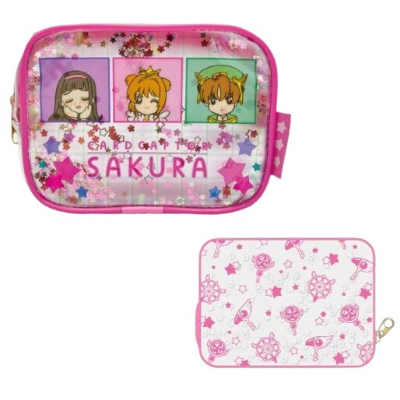 Cardcaptor Sakura Shaka Shaka Pouch - Shaka Shaka Pouch Sakura, Tomoyo, and Syaoran (カードキャプターさくら シャカシャカポーチ - シャカシャカポーチ さくら&知世&小狼)