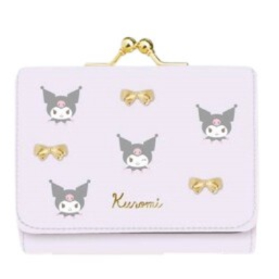 Compact Wallet Kuromi Sanrio Characters - Compact Wallet Kuromi (コンパクト財布 クロミ サンリオキャラクターズ - コンパクト財布 クロミ)
