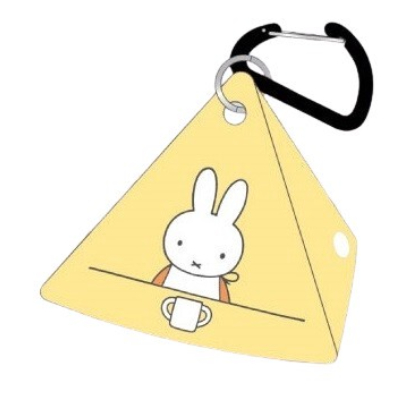 Clear Triangular Pouch Miffy - Mealtime Miffy (クリア三角ポーチ ミッフィー/MIFFY - お食事 ミッフィー)