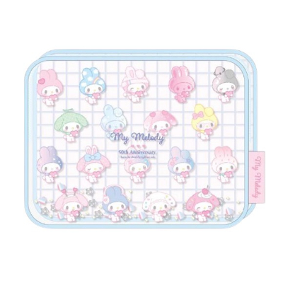 My Melody 50th Anniversary Girly Pop Heart Shaka Shaka Pouch - Shaka Shaka Pouch BL (マイメロディ50th ガーリーポップハート シャカシャカポーチ - シャカシャカポーチ BL)