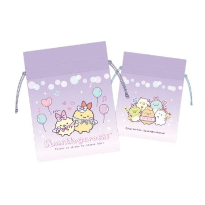 Mamekinchaku Sumikkogurashi - Mamekinchaku Angel Ebiten Idol PU (豆巾着 すみっコぐらし - 豆巾着 天使なえびてんアイドル PU)