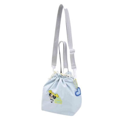 Powerpuff Girl Drawstring Shoulder Bag - Bubbles Drawstring Shoulder Bag (巾着ショルダー パワーパフガール - 巾着ショルダー バブルス)