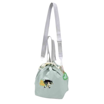 Powerpuff Girl Drawstring Shoulder Bag - Buttercup Drawstring Shoulder Bag (巾着ショルダー パワーパフガール - 巾着ショルダー バターカップ)