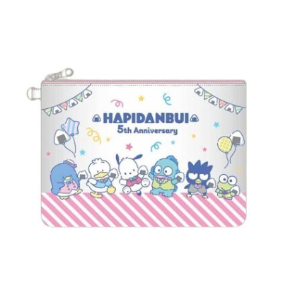 Flat Pouch Happy Danby 5th Sanrio Characters - Flat Pouch Rice Ball (フラットポーチ はぴだんぶい5th サンリオキャラクターズ - フラットポーチ おむすび)