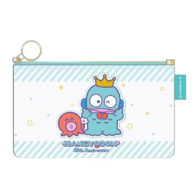 Flat Pouch Hangyodon 40th Anniversary Sanrio Characters - Flat Pouch Hangyodon & Sayuri (フラットポーチ ハンギョドン40th サンリオキャラクターズ - フラットポーチ ハンギョドン&さゆり)