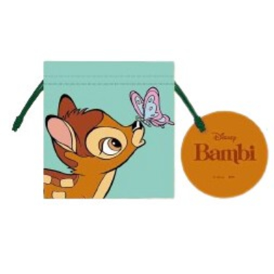 Disney Drawstring Bag, Medium - Disney Drawstring Bag, Medium, Bambi (巾着Mサイズ Disney/ディズニー - 巾着Mサイズ バンビ)