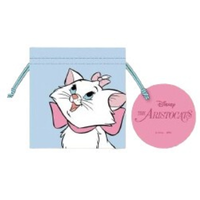 Disney/Disney - Disney Drawstring Bag, Medium, The Aristocats (巾着Mサイズ Disney/ディズニー - 巾着Mサイズ おしゃれキャット)