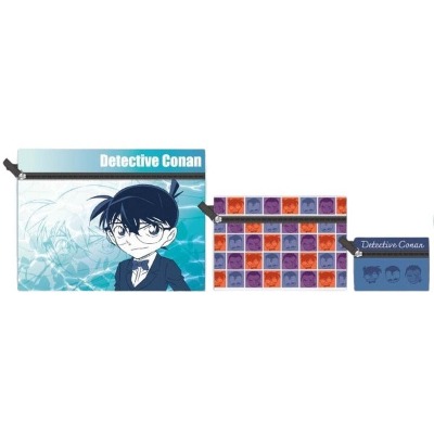 Detective Conan Triple Pouch - Triple Pouch Conan & Kogoro & Yamato (名探偵コナン 3連ポーチ - 3連ポーチ コナン＆小五郎＆大和)