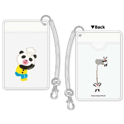 Panda Spoon Clear Pass Case - Clear Pass Case (パンダのおさじ クリアパスケース - クリアパスケース)