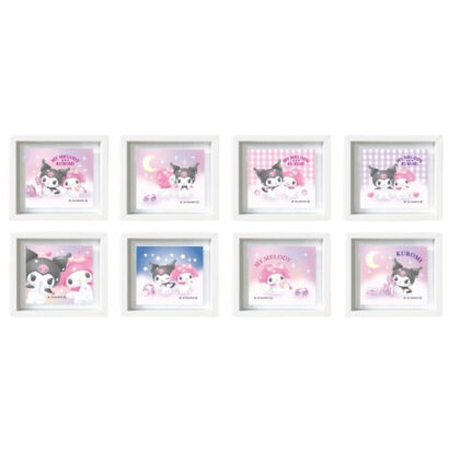 Pastel Dreamland My Melody & Kuromi Trading Frame Magnets Box of 8 - Trading Frame Magnets Box of 8 (パステルドリームランド マイメロディ&クロミ トレーディングフレームマグネット8個入BOX - トレーディングフレームマグネット8個入BOX)