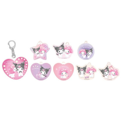 Pastel Dreamland My Melody & Kuromi Trading Acrylic Keychains Box of 8 - Trading Acrylic Keychains Box of 8 (パステルドリームランド マイメロディ&クロミ トレーディングアクリルキーホルダー8個入BOX - トレーディングアクリルキーホルダー8個入BOX)
