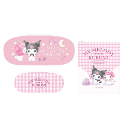 Pastel Dreamland My Melody & Kuromi Glasses Case - Glasses Case (パステルドリームランド マイメロディ&クロミ メガネケース - メガネケース)