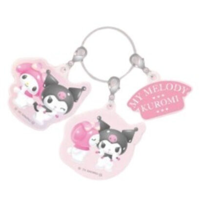 Pastel Dreamland My Melody & Kuromi Triple Acrylic Keychain - Triple Acrylic Keychain Pair (パステルドリームランド マイメロディ&クロミ 3連アクリルキーホルダー - 3連アクリルキーホルダー ペア)
