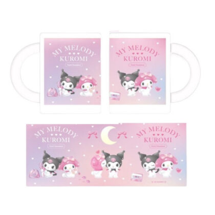 Pastel Dreamland My Melody & Kuromi Glass Mug - Glass Mug (パステルドリームランド マイメロディ&クロミ ガラスマグ - ガラスマグ)