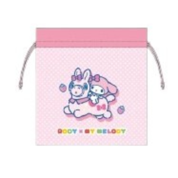 Drawstring bag, size M, RODY & Sanrio Characters - RODY & My Melody Drawstring bag, size M (巾着Mサイズ RODY&サンリオキャラクターズ - RODY&マイメロディ 巾着Mサイズ)