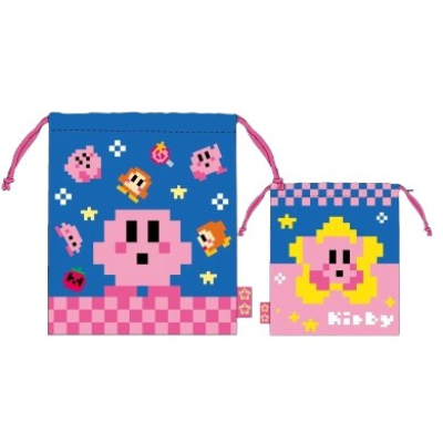 Kirby of the Stars x Makoto Ozu Drawstring Bag (巾着 星のカービィ×大図まこと)