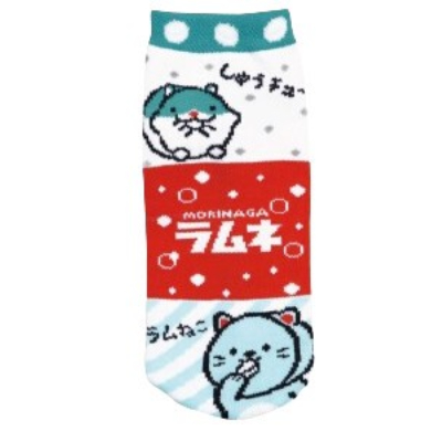 Jacquard socks Morinaga Ramune (ジャガードソックス 森永ラムネ)