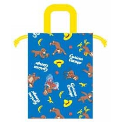 Water-repellent Curious George shoe case (撥水加工 シューズケース おさるのジョージ)