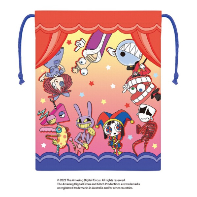 Gusseted Drawstring Bag Amazing Digital Circus - Amazing Digital Circus (マチ付き巾着 アメージングデジタルサーカス - アメイジングデジタルサーカス)