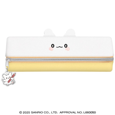 Mimipyoco 2-Room Pencil Case Hanamaru Obake Sanrio Characters - Hanamaru Obake (みみぴょこ2ルームペンケース はなまるおばけ サンリオキャラクターズ - はなまるおばけ)