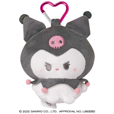Mochi Plush Pouch Marumochi Sanrio Characters - Kuromi (もちぬいポーチ まるもっち サンリオキャラクターズ - クロミ)