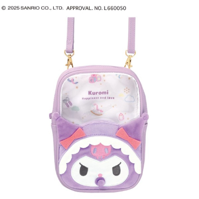 Clear Shoulder Pouch Sanrio Characters - Kuromi/Baby Design (クリアショルダーポーチ サンリオキャラクターズ - クロミ/ベビーデザイン)