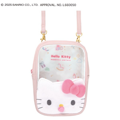 Clear Shoulder Pouch Sanrio Characters - Hello Kitty/Baby Design (クリアショルダーポーチ サンリオキャラクターズ - ハローキティ/ベビーデザイン)