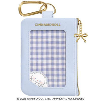 Marumocchi Pass Case with Card Case Sanrio Characters - Cinnamoroll (カードケース付きパスケース まるもっち サンリオキャラクターズ - シナモロール)