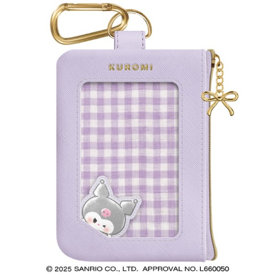 Marumocchi Sanrio Characters Pass Case with Card Case - Kuromi (カードケース付きパスケース まるもっち サンリオキャラクターズ - クロミ)