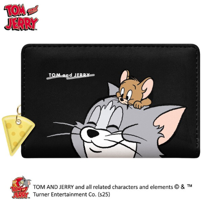 Tom and Jerry Deep Bill Bifold Wallet - Black (深札二つ折り財布 トムとジェリー - ブラック)