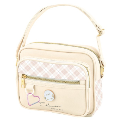 Junior Bag Faux Leather Mini Shoulder Bag - Ivory (ジュニアバッグ 合皮ミニショルダーバッグ - アイボリー)