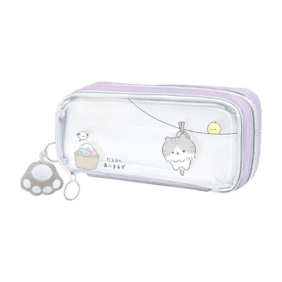 Box Pencil Case - Lazy Animals - Hecha Neko (ボックスペンケース だらりんあにまるず - へちゃねこ)