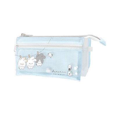 Flap pocket pen case - Hecha Neko (フラップポケットペンケース - へちゃねこ)