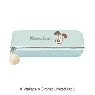 Wallace and Gromit 2-Room Pencil Case - Green (2ルームペンケース ウォレスとグルミット - グリーン)