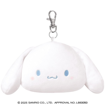 Plush Pass Case Marumocchi Sanrio Characters - Cinnamoroll (ぬいぐるみパスケース まるもっち サンリオキャラクターズ - シナモロール)