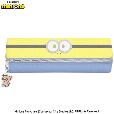 Mimipyoko 2-Room Pencil Case Minions - Minion (みみぴょこ2ルームペンケース ミニオンズ - ミニオン)
