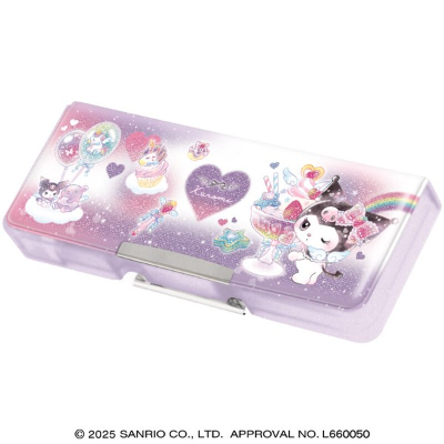 (コンパクト両面開きペンケース クロミ サンリオキャラクターズ - ハート)