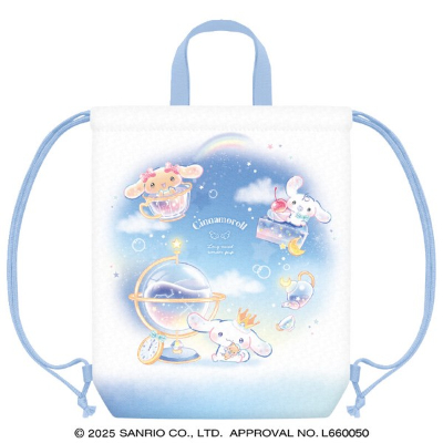 Gym Bag Cinnamoroll Sanrio Characters - Blue Dream (体操服バッグ シナモロール サンリオキャラクターズ - ブルードリーム)