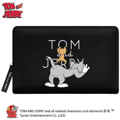 Tom and Jerry Deep Bill Bifold Wallet - Black (深札二つ折り財布 トムとジェリー - ブラック)