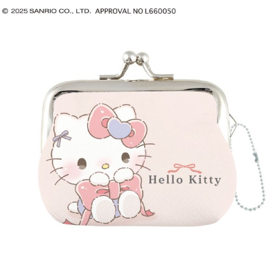 Sanrio Characters - Hello Kitty/Ribbon Coin Purse (がま口コインケース サンリオキャラクターズ - ハローキティ/リボン)